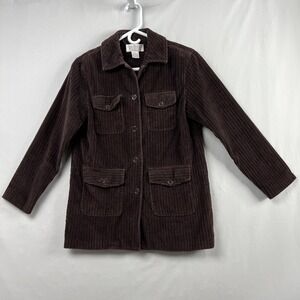 Vintage Petite Sophisticate Corduroy Chore Jacket Womens Small Petite Wide Wale